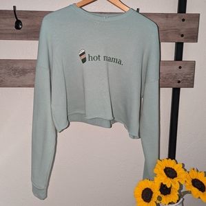 Hot Mama Cropped Sweatshirt - Size L